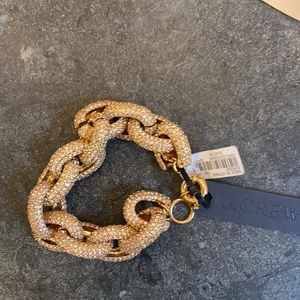 J crew NWT gold chain link bracelet